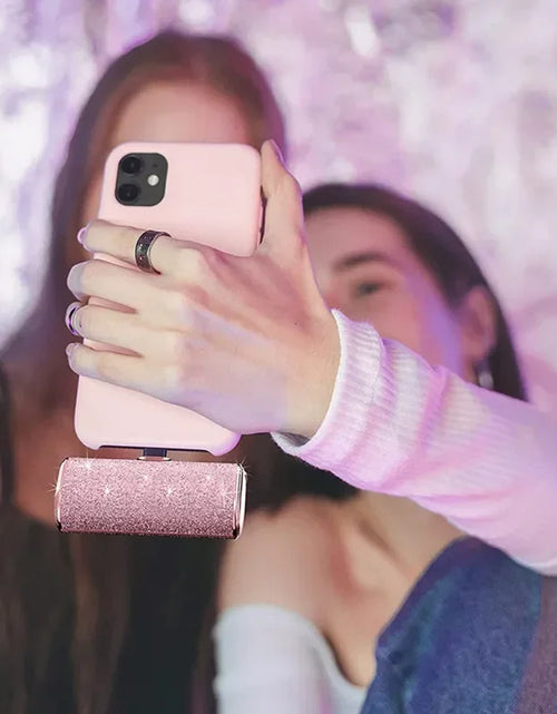 Load image into Gallery viewer, Portable Charger Mobile Power Bank Power Banks Fast Charging Power Bank Shiny Diamond Fashion High Quality 5000Mah

