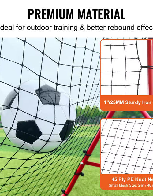 Load image into Gallery viewer, Soccer Rebounder Rebound Net, 39 In. X 39 In., Portable Football Training Gift, Adjustable Angles, for All Ages

