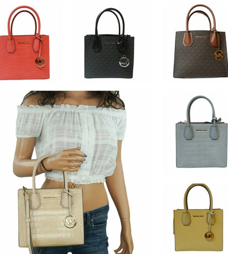 Michael Kors MERCER Medium Satchel Shoulder Messenger Crossbody Bag