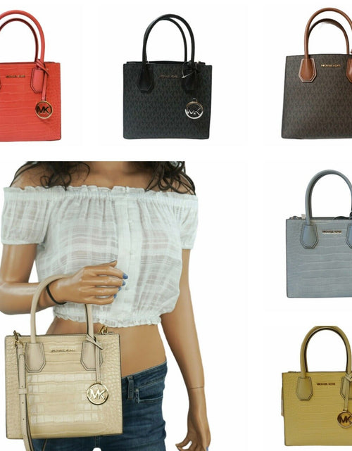 Load image into Gallery viewer, Michael Kors MERCER Medium Satchel Shoulder Messenger Crossbody Bag

