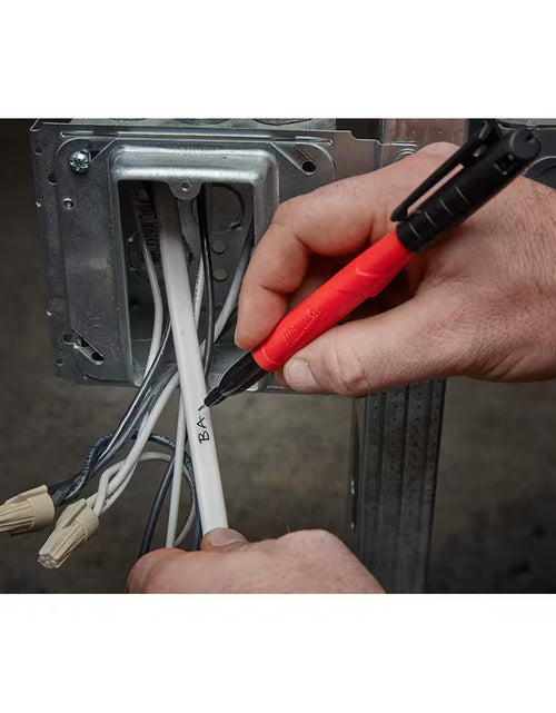 Load image into Gallery viewer, INKZALL Black Medium Point Jobsite Permanent Marker (2-Pack)
