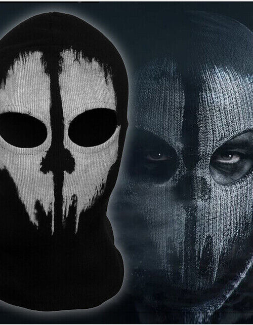 Load image into Gallery viewer, Motorcycle Game Balaclava Hood Ghost Skull Full Face Cover CS Halloween Mask US
