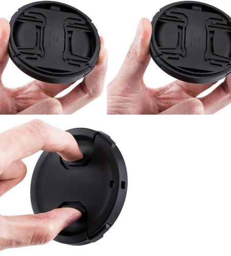 2-Pack 77Mm Front Lens Cap Cover with Keeper for Canon EOS 6D 6DM2 5D Mark IV with EF 24-105Mm or 24-70Mm F4L Kit Lens for Nikon D750 D780 with AF-S 24-120Mm F4G Kit Lens & More 77Mm Threaded Lens