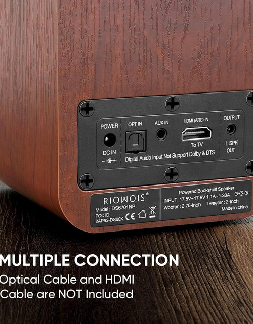 Load image into Gallery viewer, Powered Bluetooth Bookshelf Speakers, 40W Record Player Speakers with 2.75 Inch
