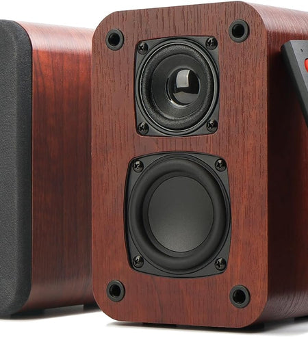 Powered Bluetooth Bookshelf Speakers, 40W Record Player Speakers with 2.75 Inch