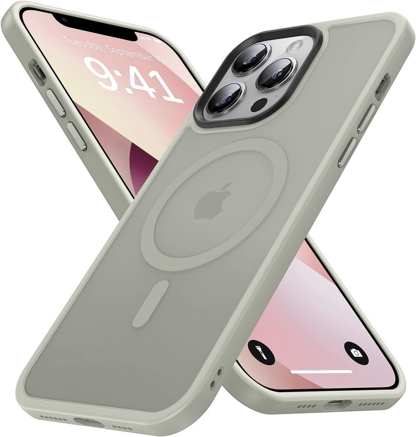 For Iphone 17 16 15 14 13 12 Pro Max Air Frost Case Mag Safe Shockproof Cover